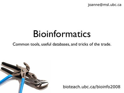 Bioinformatics Workshop Day 1